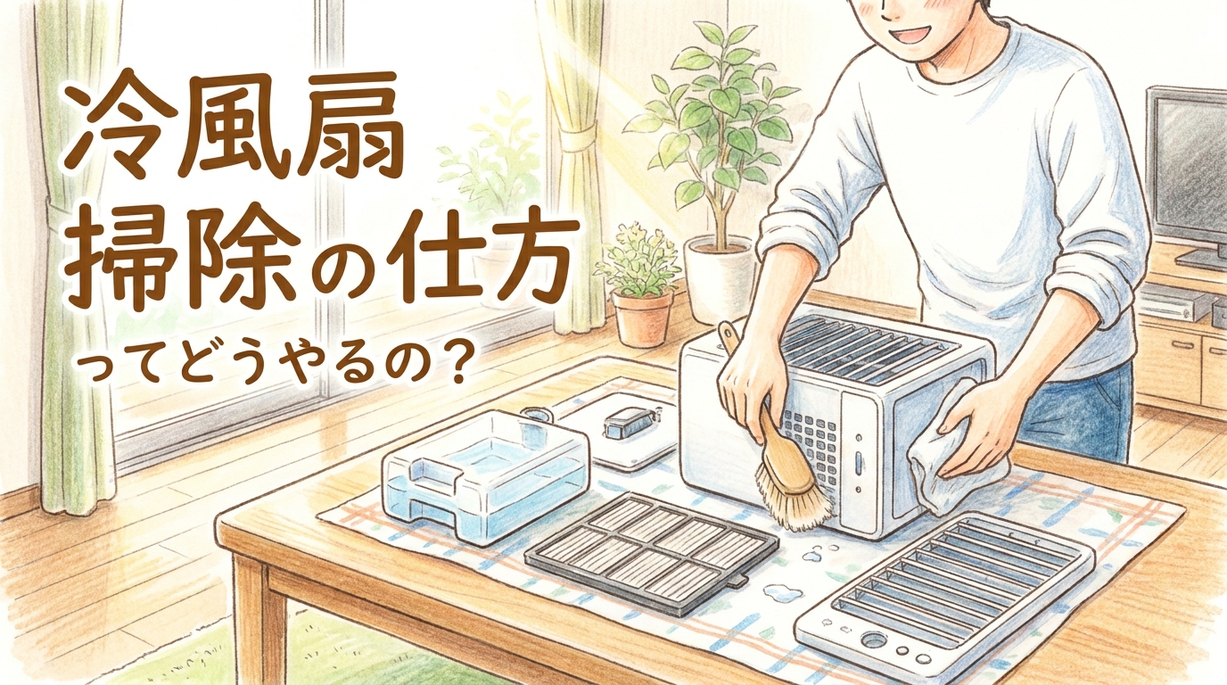 冷 風扇 掃除 の 仕方ってどうやるの?